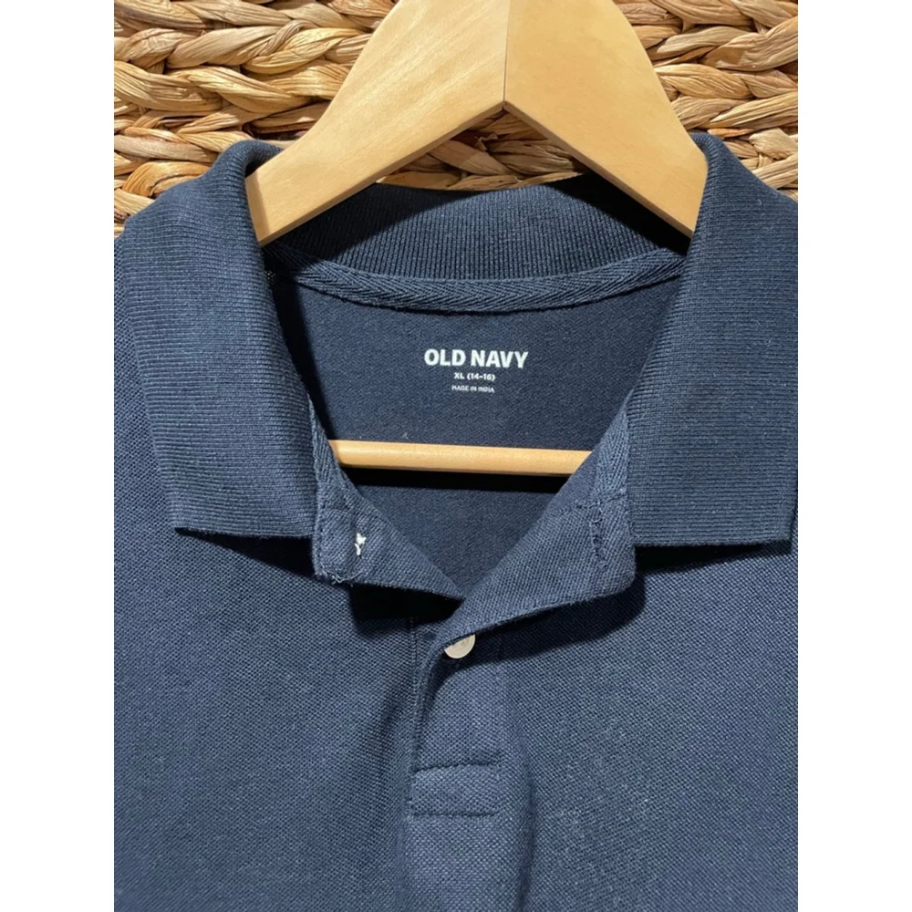 Boys Classic Polo Shirts-Back to School Collared Uniform Shirts-Size 14/16